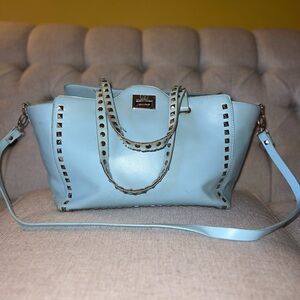 BCBG Blue Studded Tote